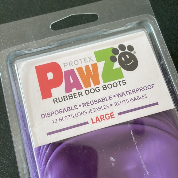 NIB PAWZ Rubber Dog Boots, Large - Picture 2 of 6